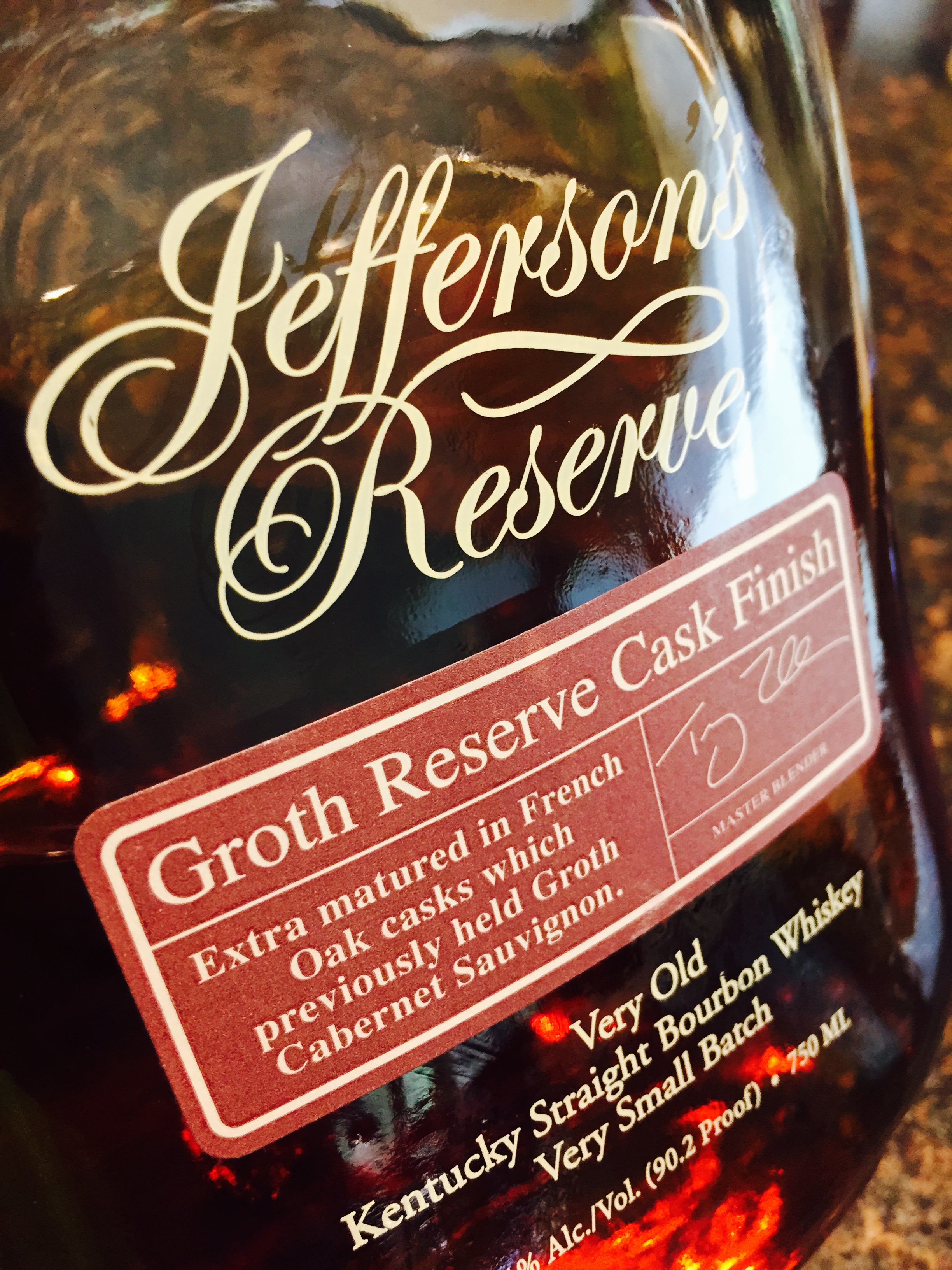 Jefferson's Reserve Groth Cask